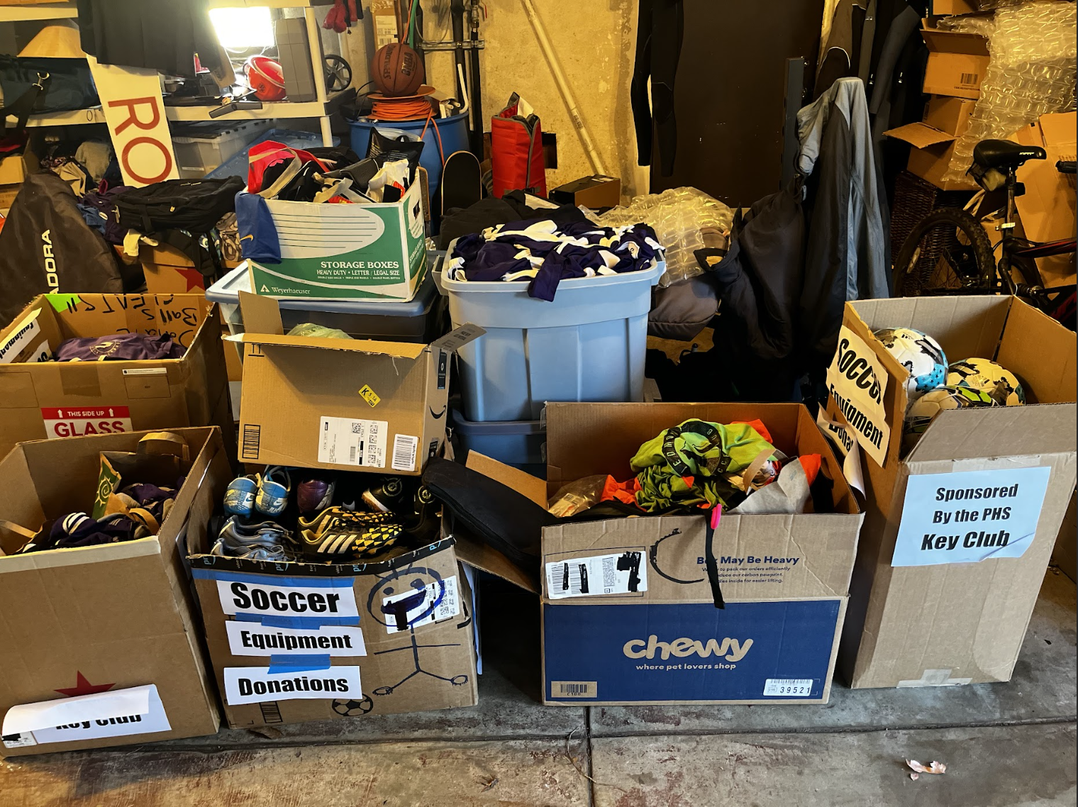 PHS Soccer Without Borders Equipment Drive by Key Club Impacting Community and Nonprofit Support
